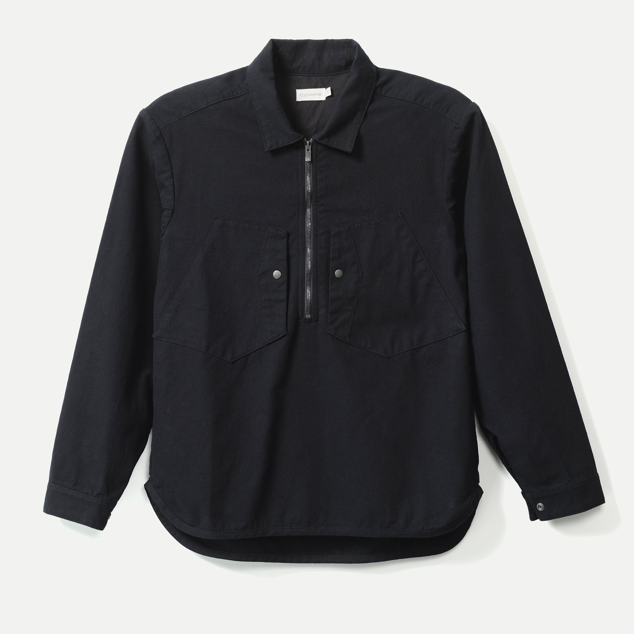 Corpsware Half Zip Work Shirt - Cotton Duck - Anthracite – DSPTCH