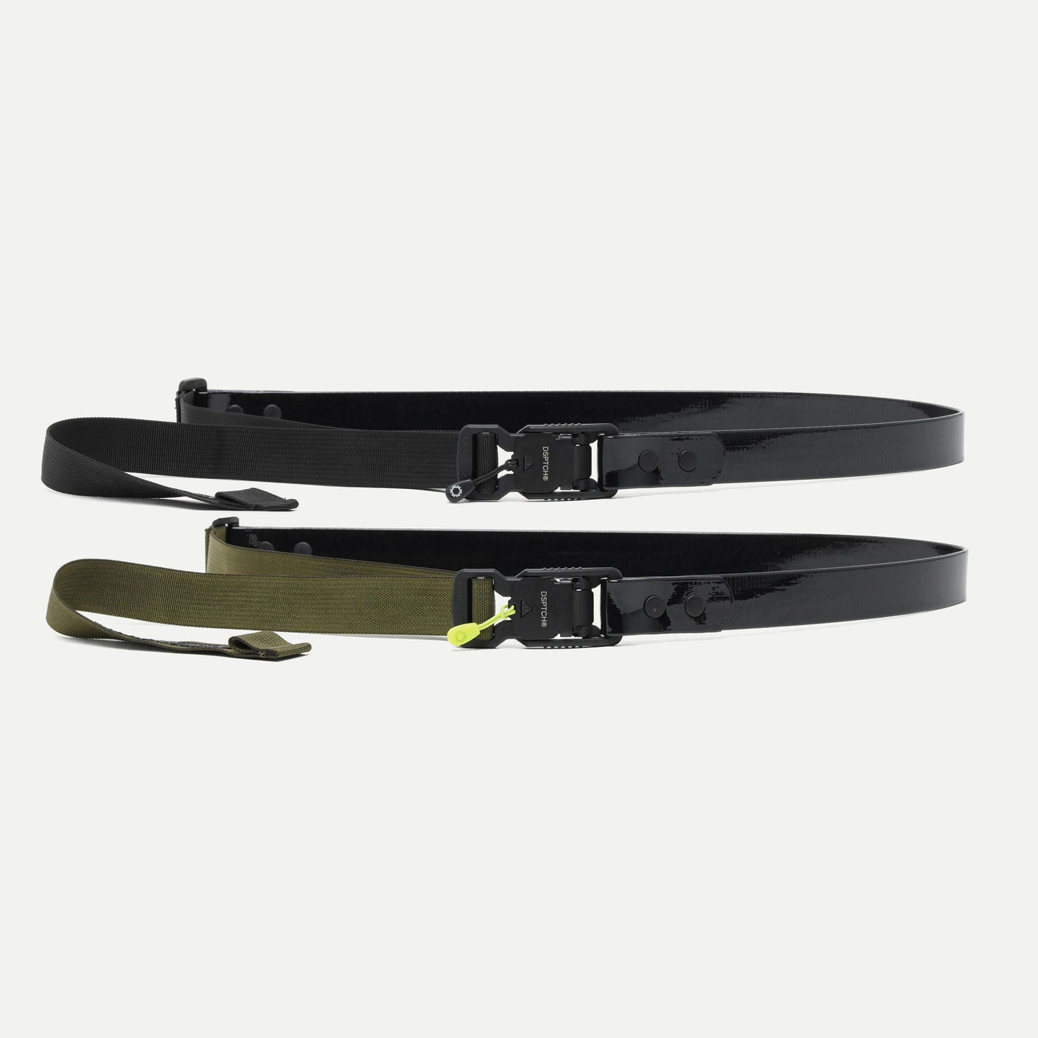 SLIPSTREAM Biothane V3 25mm Belt Set - THE ANIX x DSPTCH - Black/Olive
