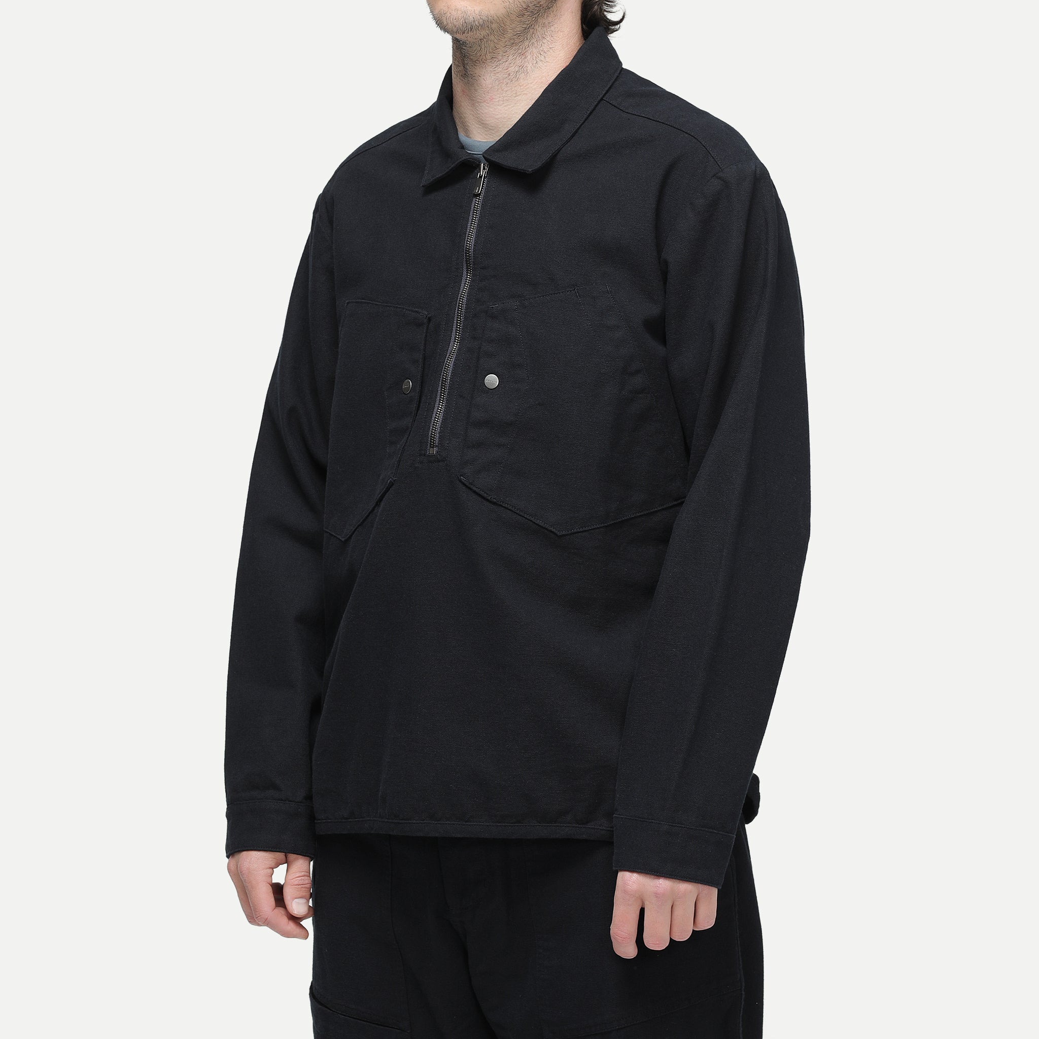 Corpsware Half Zip Work Shirt - Cotton Duck - Anthracite – DSPTCH