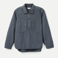 Corpsware Half Zip Work Shirt - Cotton Duck - Storm Blue