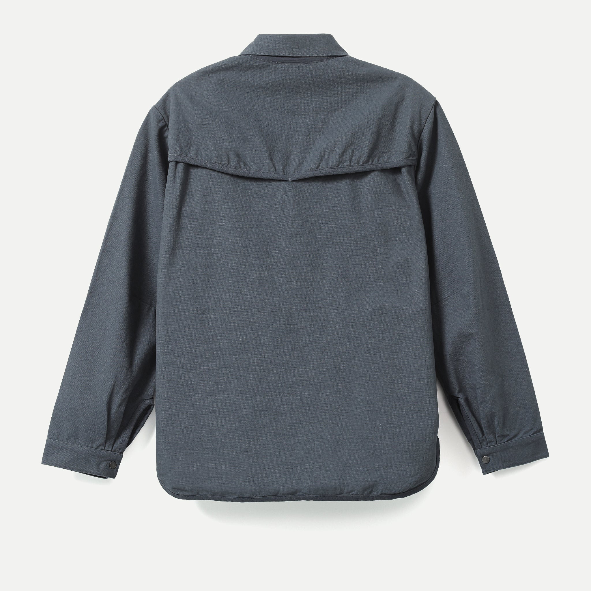 マックショウ　ワークシャツ Corpsware Half Zip Work Shirt - Cotton Duck - Storm Blue – DSPTCH