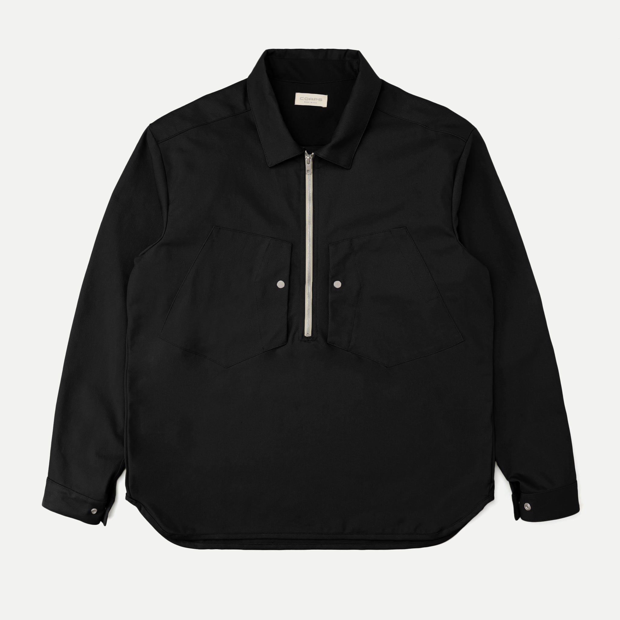 Corpsware Half Zip Work Shirt Taupe / 2 Corpsware Half Zip Work Shirt Taupe / 2