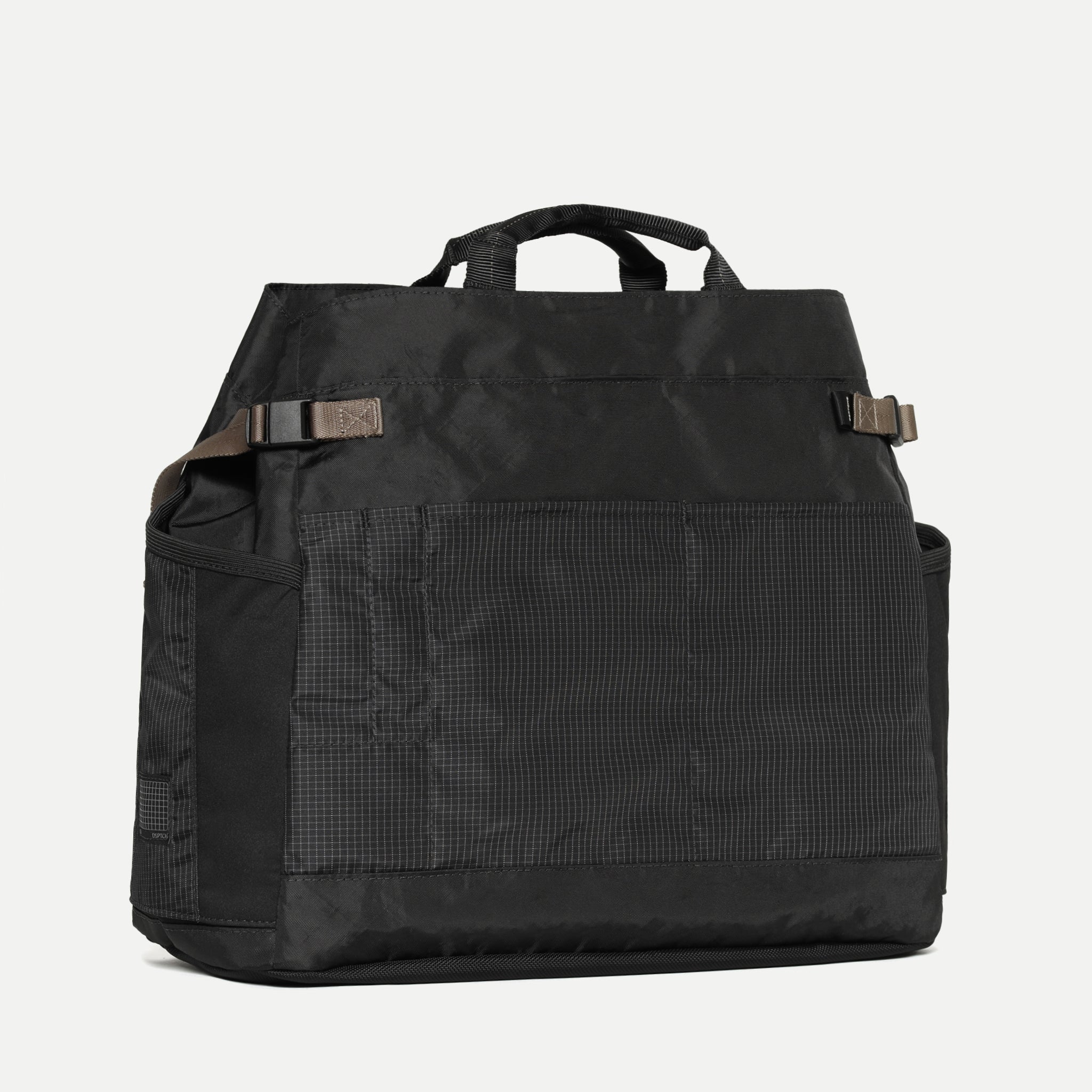 Cinch Tote - ECOPAK - Black/Grid – DSPTCH