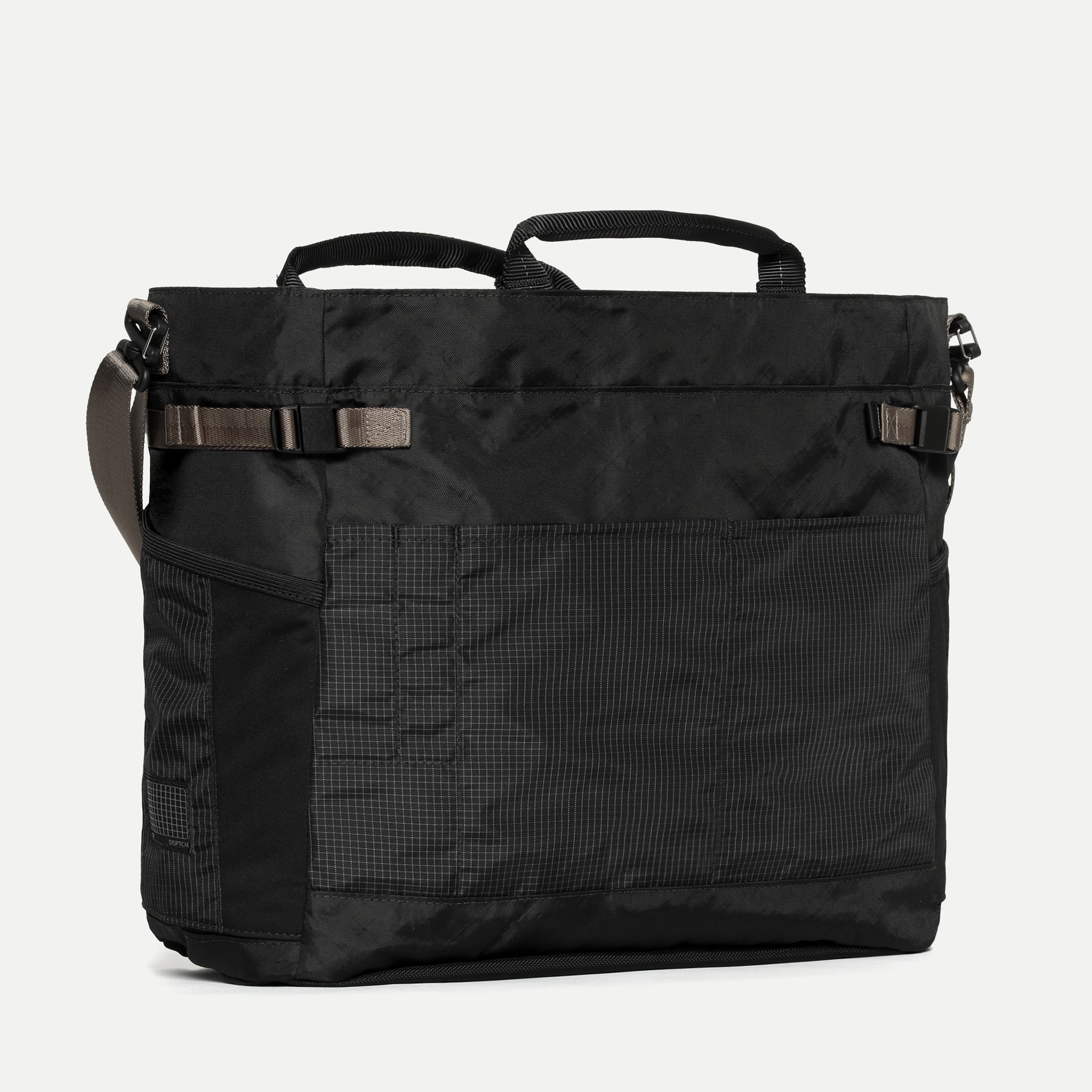 Cinch Tote - ECOPAK - Black/Grid – DSPTCH