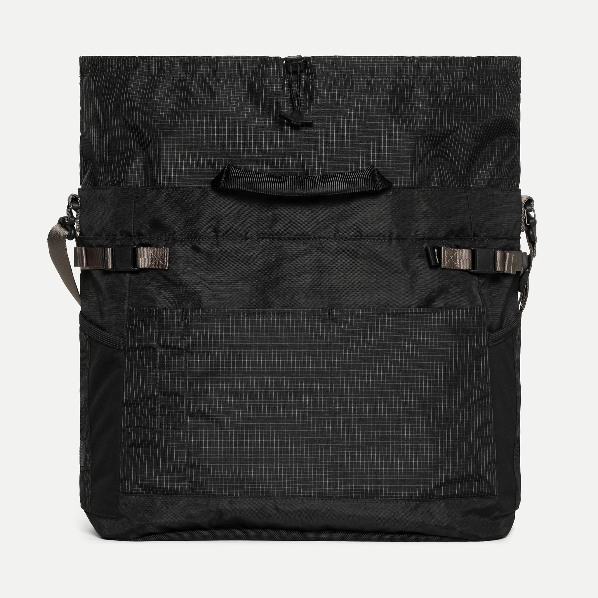 Cinch Tote - ECOPAK - Black/Grid – DSPTCH