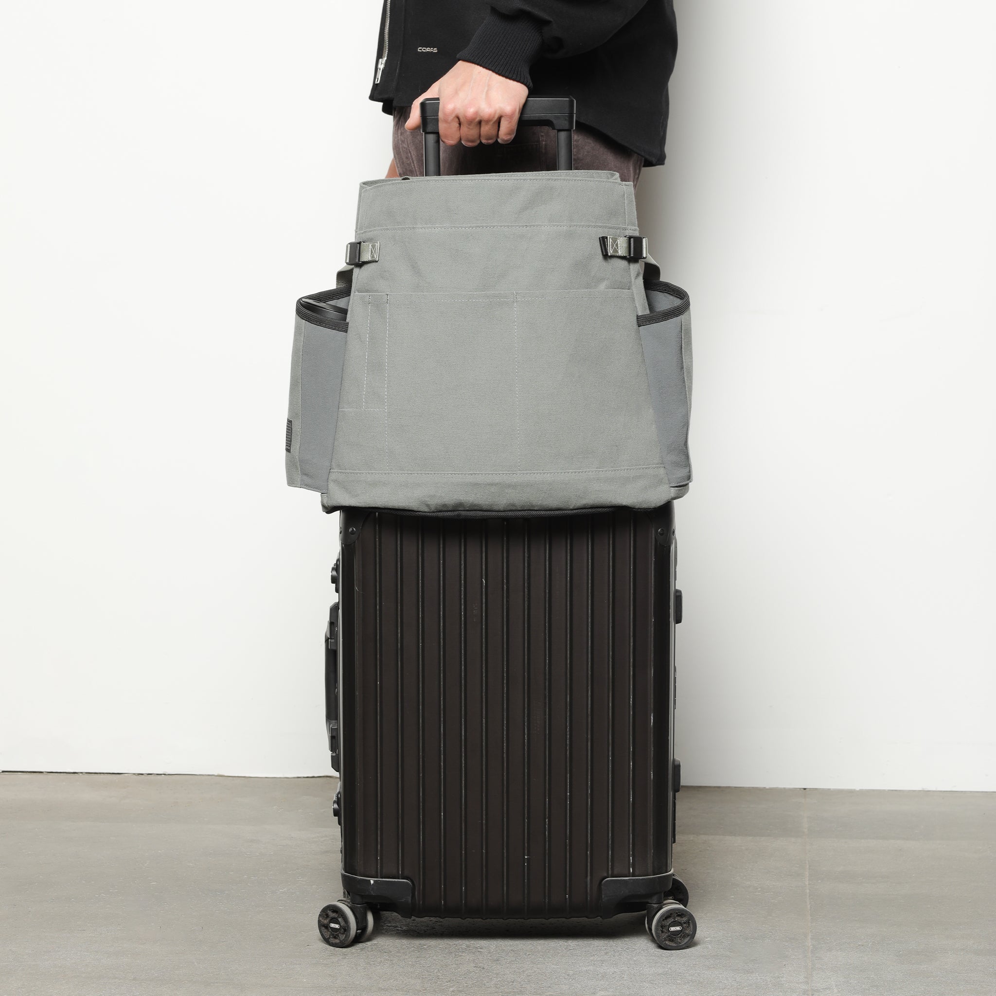 Cinch Tote - ECOPAK - Black/Grid – DSPTCH